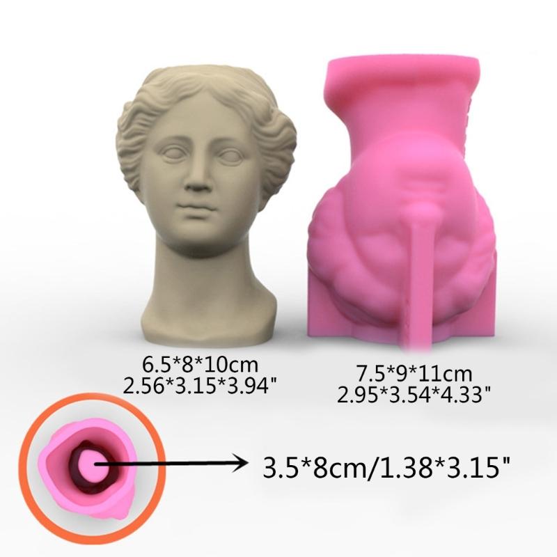 Candles Holder Resin Mold,Cement Gypsum Flower Pot Silicone Molds Epoxy Resin Casting Molds for DIY Jewelry Storage Box