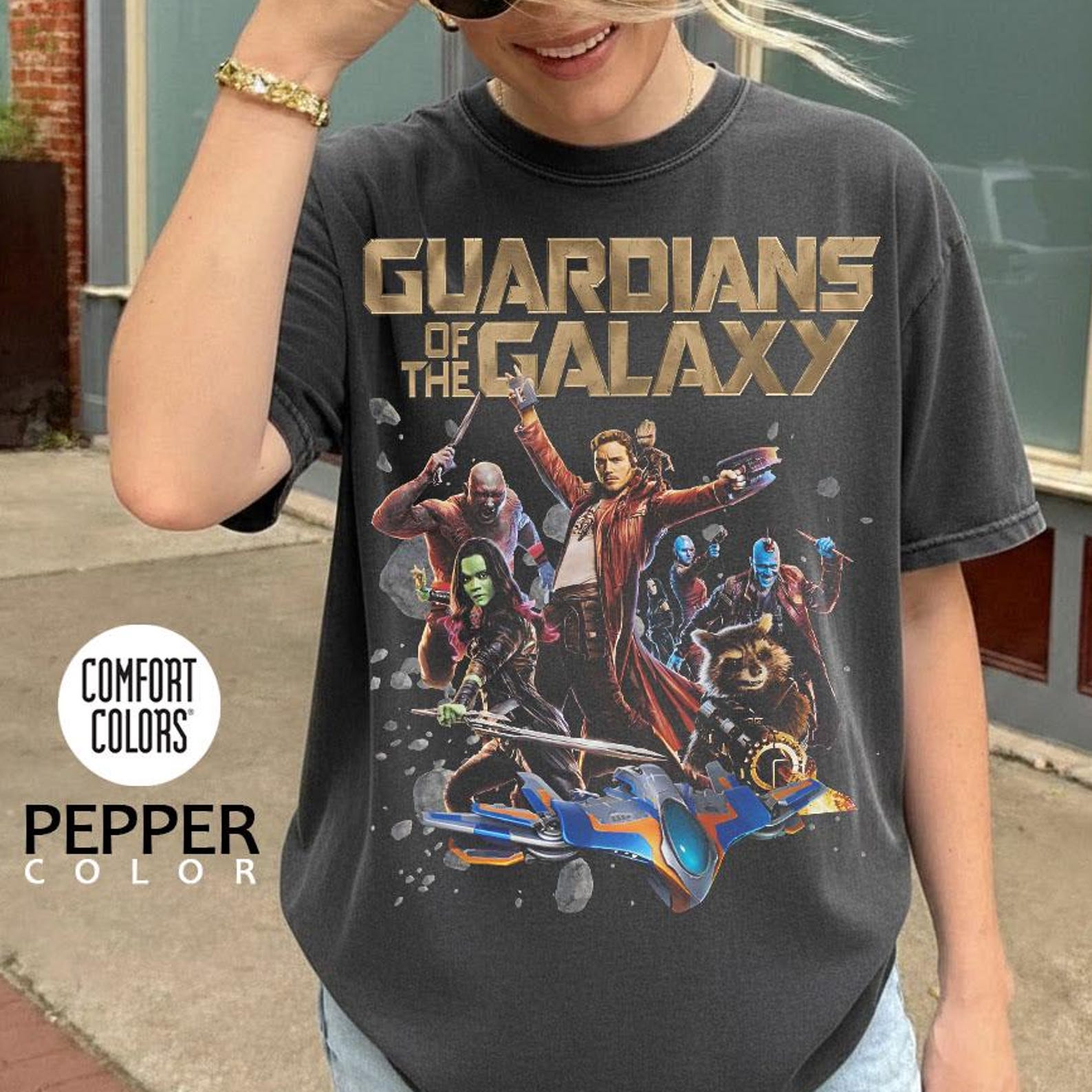 Винтажная футболка Guardians of the Galaxy Comfort Colors S