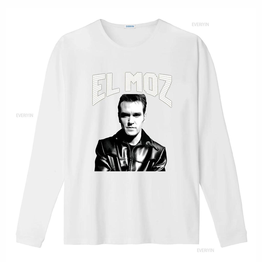 El Moz Morrissey The Smiths Jersey  T Shirt vintage Washed Versatile streetwear Unisex Breathable Slightly fashion