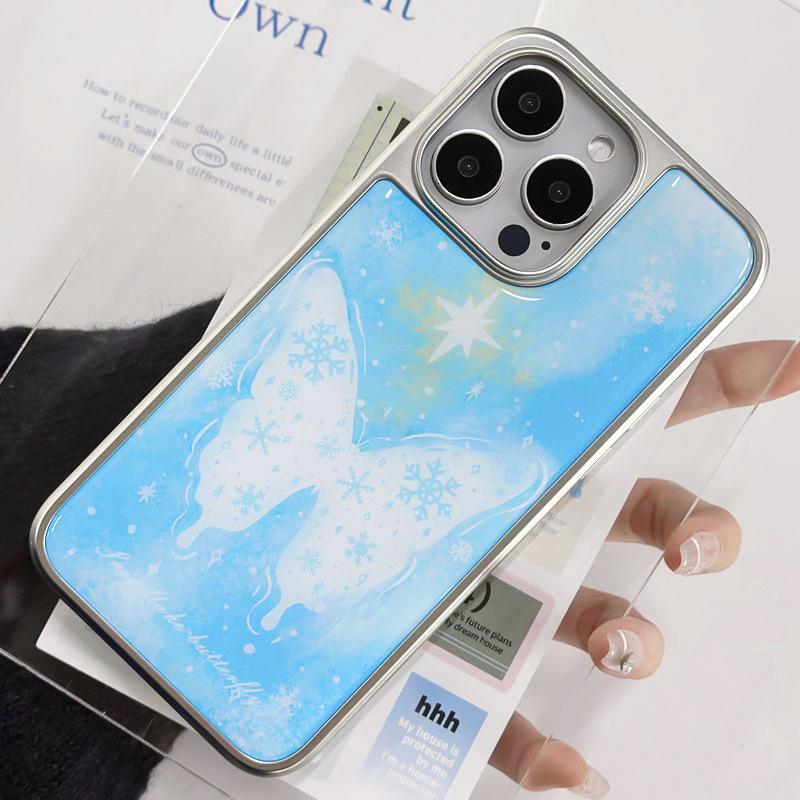 Zhitai Electroplated Silver Edge Drip Glue Case for iPhone 16 Pro, 15, 14, 13 Pro Max & Huawei P70