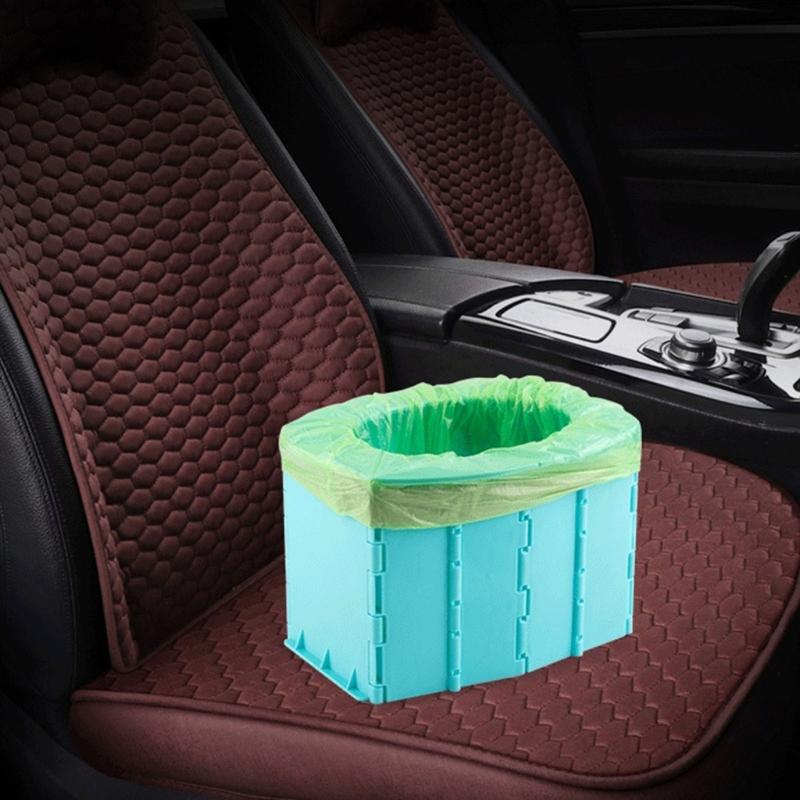 Multipurpose Toddler Toilet Seat Outdoor Camping Portable Potty Folding Kids Travel Toilet for Car Travel Use Enduring