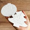 1Pc Xmas Tree Xmas Gift Casting Heart Pendant Casting Mold Silicone Moulds DIY Christmas Pendant Plaster Moulds Star