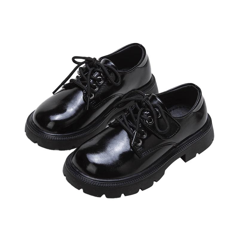 Fuloumi Girls Black Leather Performance Shoes 36 чёрный