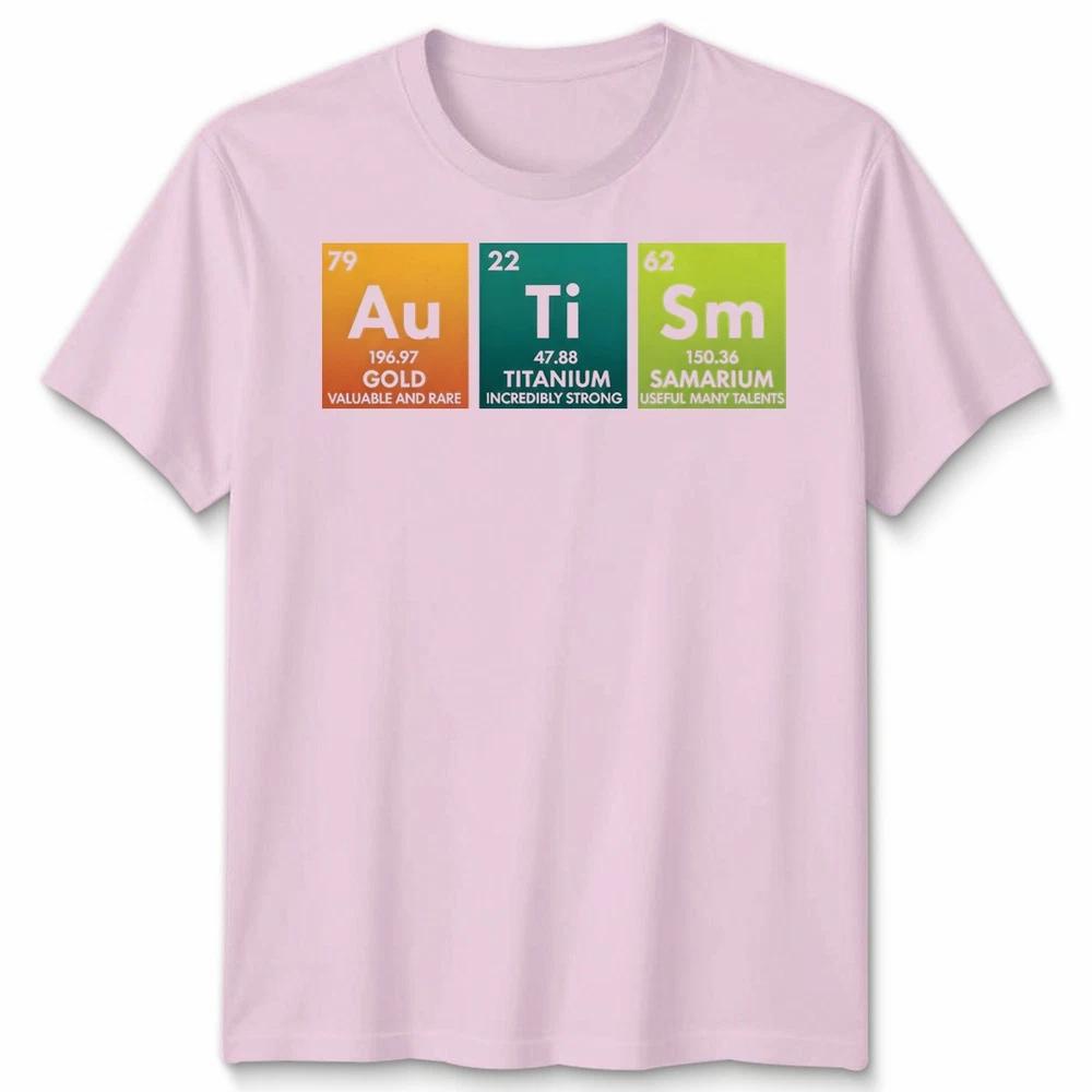 Autismus Bewusstsein Unisex Lustiges Autismus Periodensystem T-Shirt
