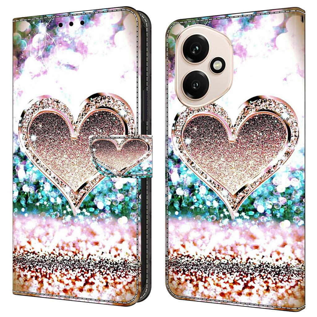 For Honor 400 5G (Global) Case 3D Pattern PU Leather Wallet Phone Cover with Stand