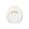 Li Ning Reignite Series Logo-Print Lockerer Bequemer Pullover Unisex-Sweatshirt Off-White AWDU343-1