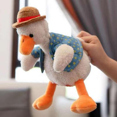 Lustiges USB-Laden Sprechen Lernen Wiederholen Ente Plüschtier Puppe Geburtstagsgeschenk für Erwachsene Kinder 200 Lieder Sprechen Tanzen Aufnahme
