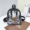PVC Transparent Backpack Korean Style Shopping Bags Casual Fashion Jelly Bag  Lady