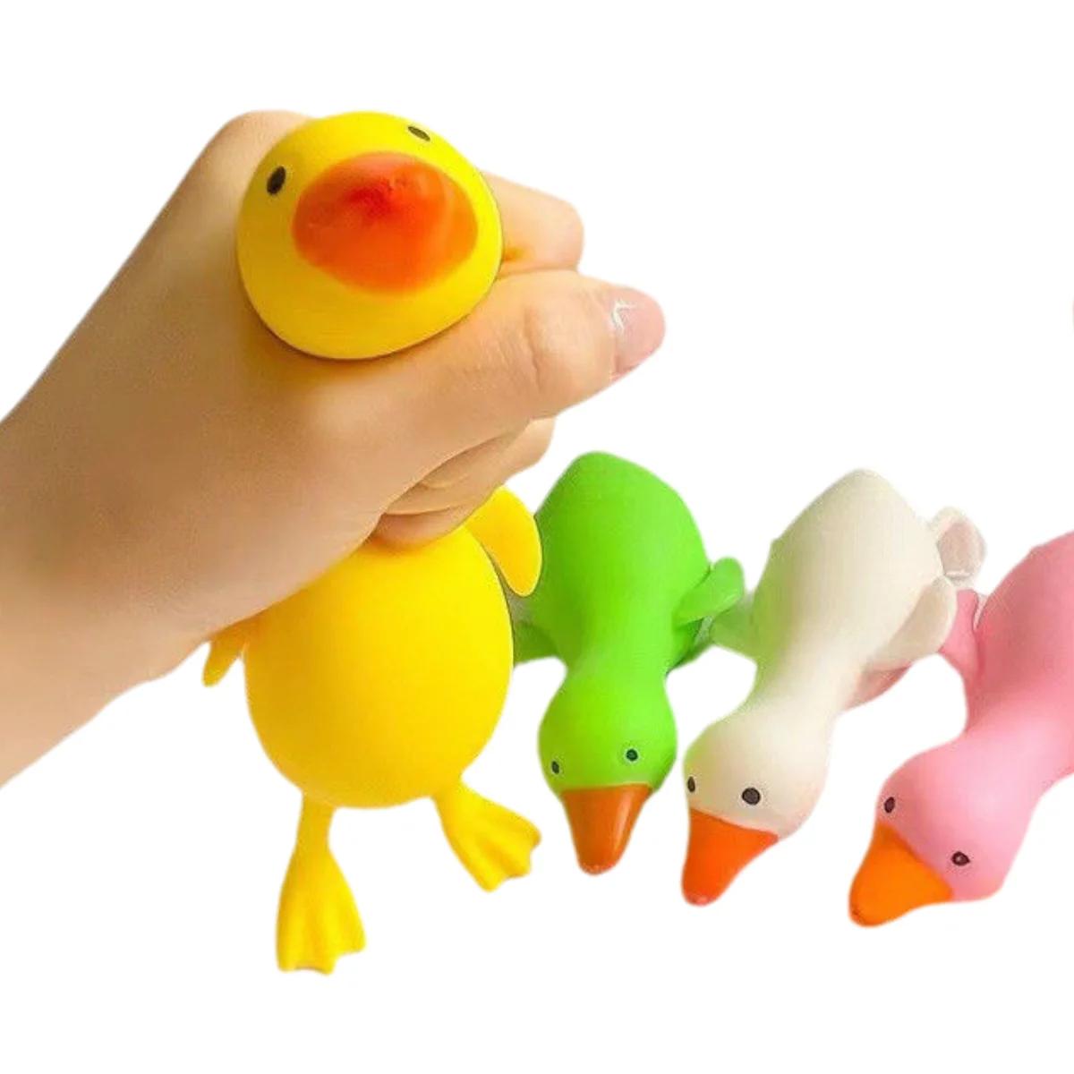 

Maltose Vivid Aurora Duck Press Plaything Plush Cute Animal Stress Relief Decompression Stretch Toy For Adults And Children Gift