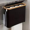 Toilet Paper Holder with Lid - Self-contained Bathroom Organizer with Handle, Enclosed Tissue Storage Box