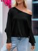 Kadın Bol Kesim Kısa Tişört Bisiklet Yaka Gevşek Kesim Günlük Crop Top