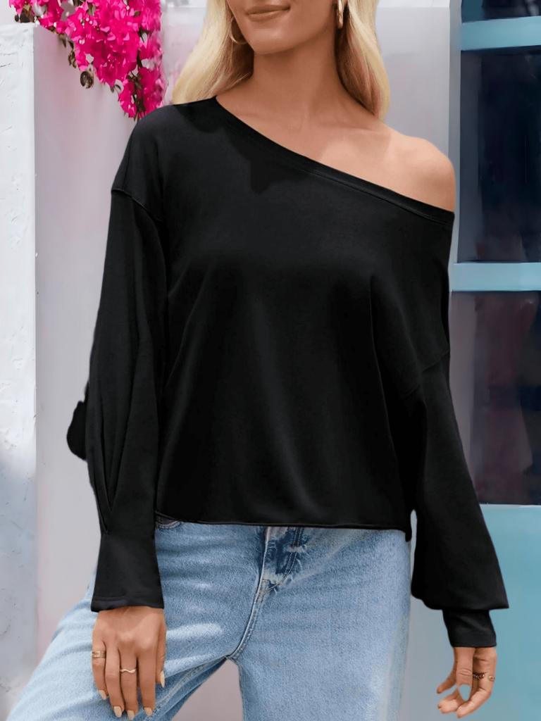 Kadın Bol Kesim Kısa Tişört Bisiklet Yaka Gevşek Kesim Günlük Crop Top
