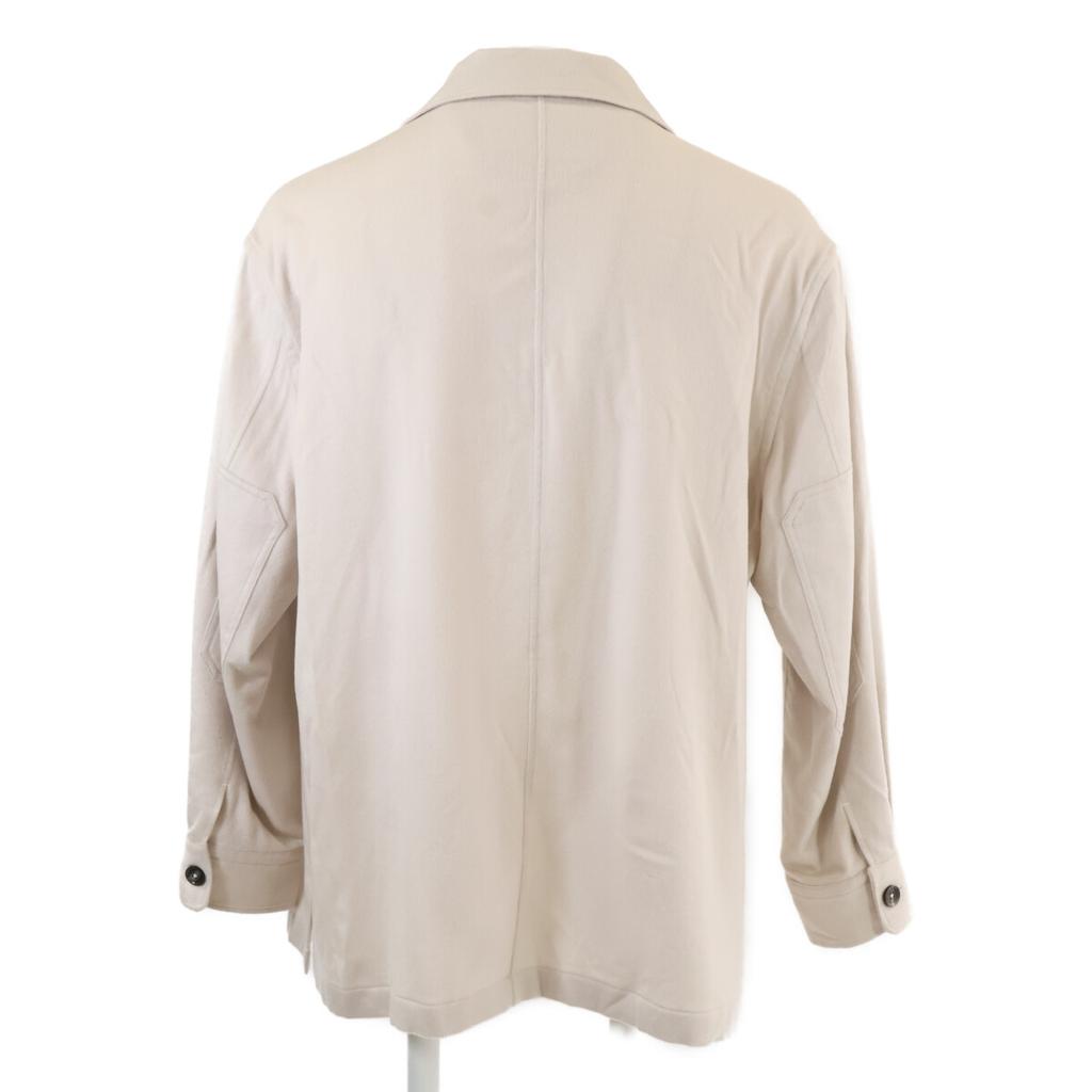ZEGNA [Excellent Condition/Domestic Authentic] Oasi Cashmere Aiba Cashmere Oversized Long Sleeve Shirt/ tops XL IvoryUsed