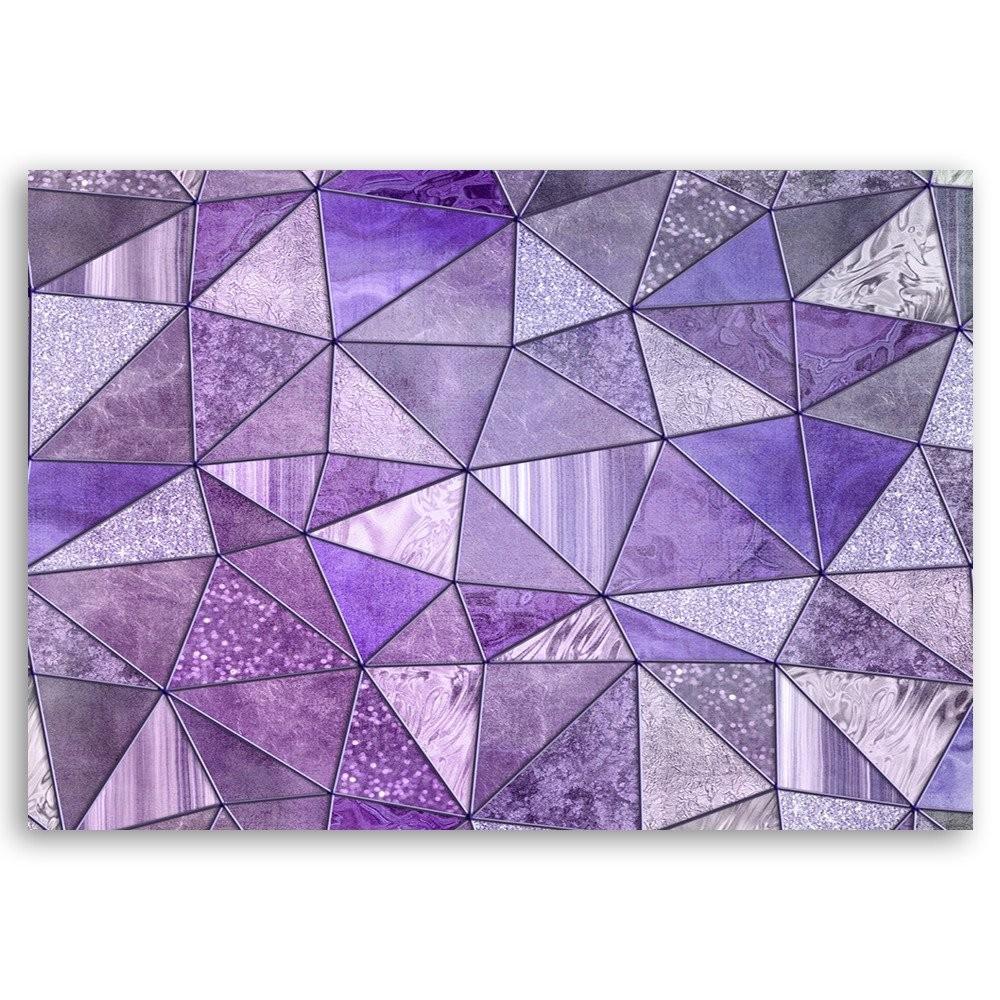 Obraz na plátně Fialové geometrické tvary