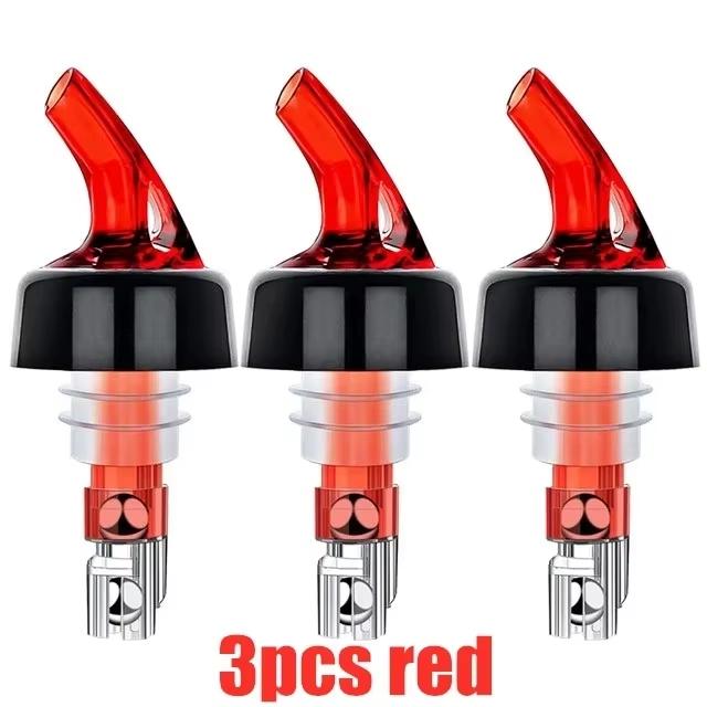 

3pcs Decanter Wine Measuring Device Wine Spout 30ML Wine Device Bottle Stopper Automatic Measured Bottle Pourer