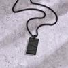 Vnox Piccoli Ciondoli Medagliette Militari Collane per Uomo Ragazzi, Acciaio Inossidabile Colore Nero Argento Medaglietta Militare con Catena a Scatola Regalo per Lui