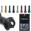 6Pcs Bike Handle Bar Stem Riser Bottle Holder Bolts M5*18Mm Titanium-Plated Colorful Steel Bicycle Handlebar Screws