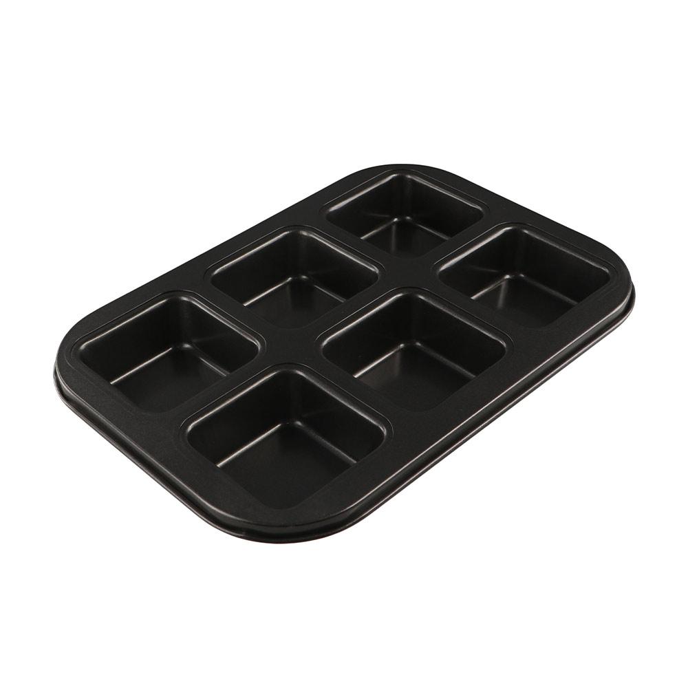 Carbon Steel Brownie Cake Pan Non-stick Bread Mold Muffin Cake Baking Tray  Hamburger