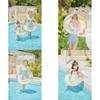 Adult Thickened Inflatable Swim Ring With Sparkling Watercolor Painting For Men And Women 90 Suitable For Adults