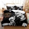 Johnny Hallyday Bedding Set Duvet Cover + 2 Pillowcases French Elvis Vintage Rock Roll Concert Bedroom Decor