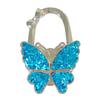 Large Matte Butterfly Hanging Bag Hook - Foldable Women's Bag Buckle & Portable Table Edge Hook for Luggage Accessories.