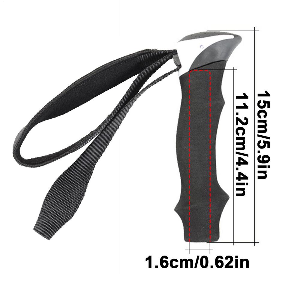

Walking Rod Hand Grip Ergonomic Handle Hiking Pole Handle, for Outdoor Activities Rock Climbing Mountaineering Camping Travel чёрный