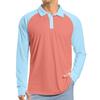 Men's Raglan Long Sleeve Golf Shirt UPF 50+ Lightweight Shirt