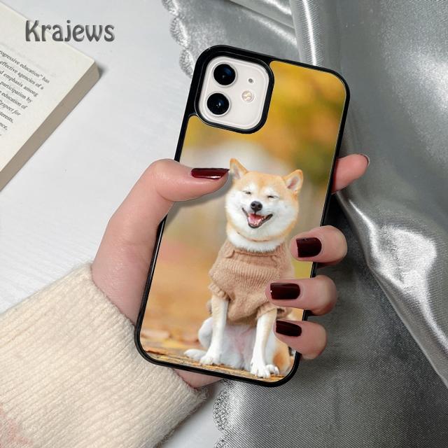 Krajews Animal Akita Dog soft Phone Case Cover For iPhone 17 Air 16 15 14 plus 12 13 pro max coque Shell Fundas