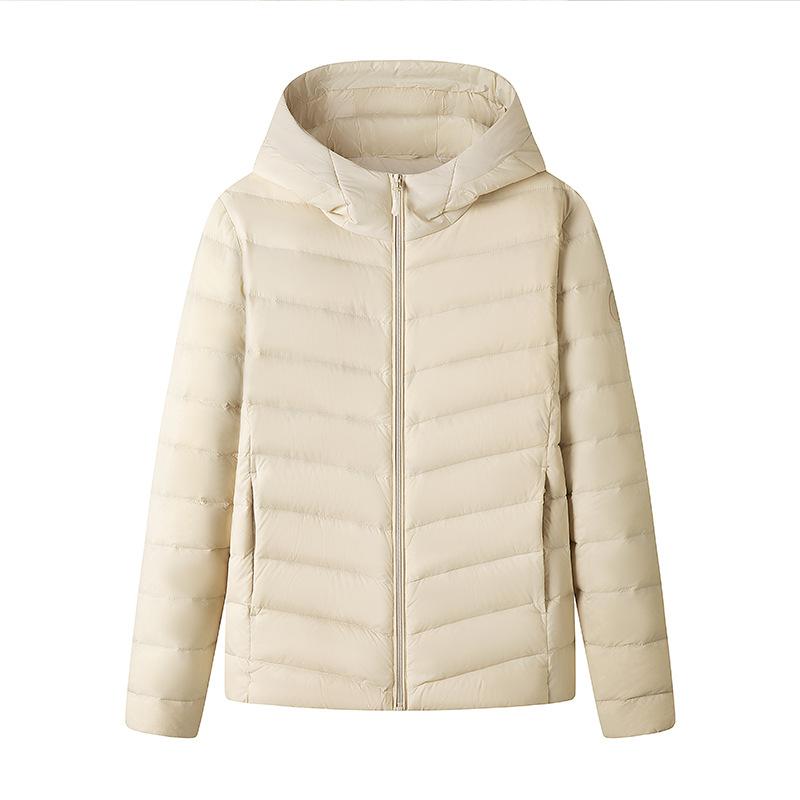 Winter new light and thin down jacket women's warm casual outdoor stand-up collar white duck down warm slim jacket