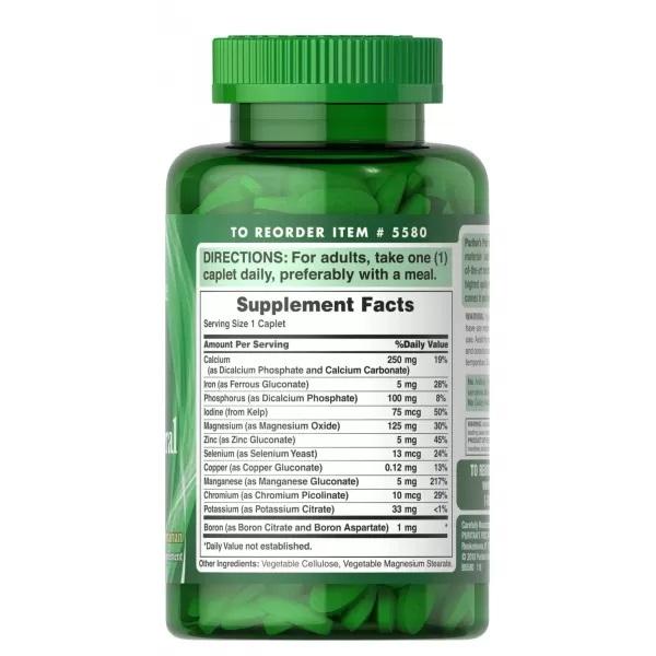 Puritan's Pride Super Chelated Multi Mineral, 100  Coated Caplets