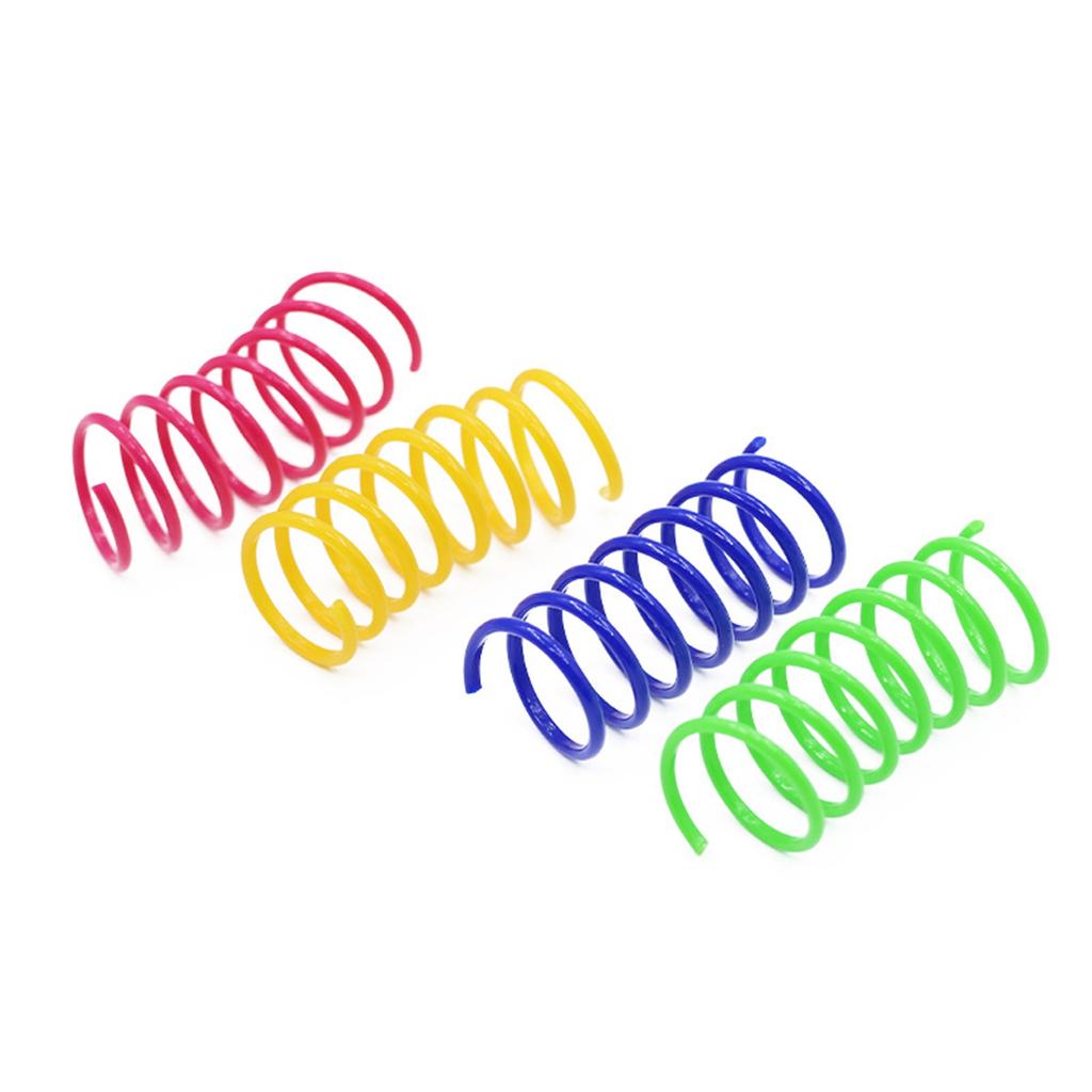 4 Piece Pet Spring Toy, Colorful Interactive Spring Toys For Cats To Chew And Enjoy