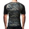 Premium Quality Men's Summer O-neck Short Sleeves Camo Stitching Color T-shirt For Effortless Style