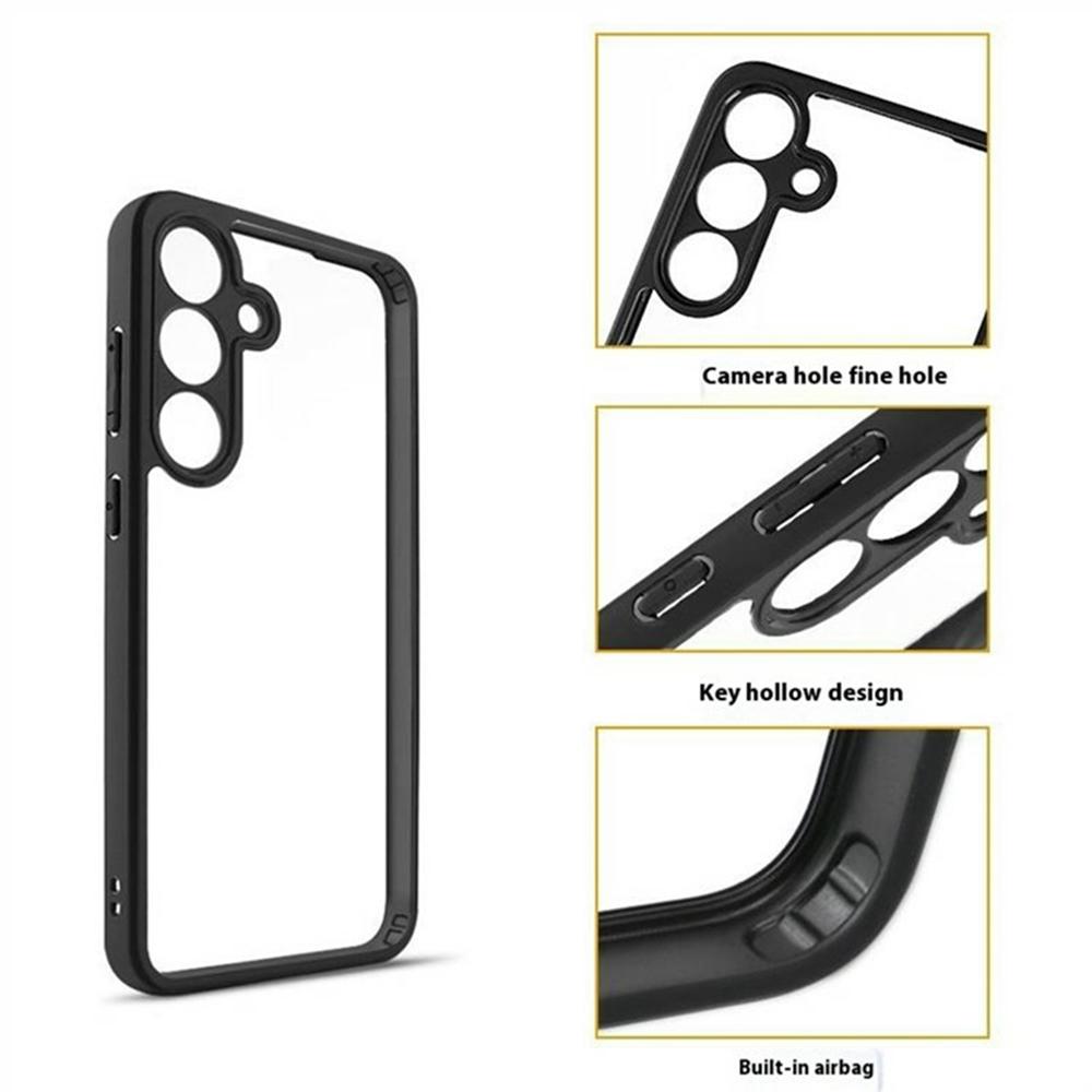 Para Samsung Galaxy A36 5G Capa À Prova de Choque PC+TPU Traseira Transparente Capa de Telefone
