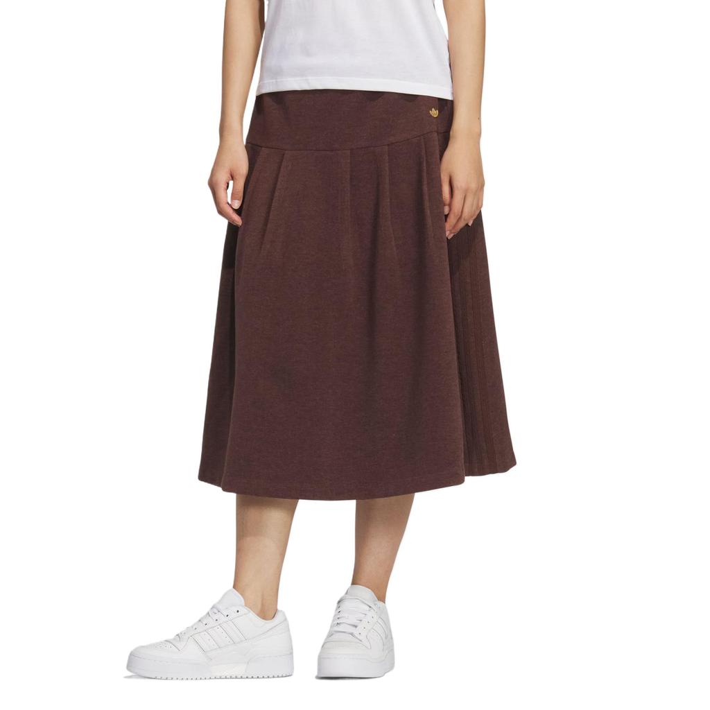 adidas Originals Simple Solid Color Casual Long Skirt Women KS5987