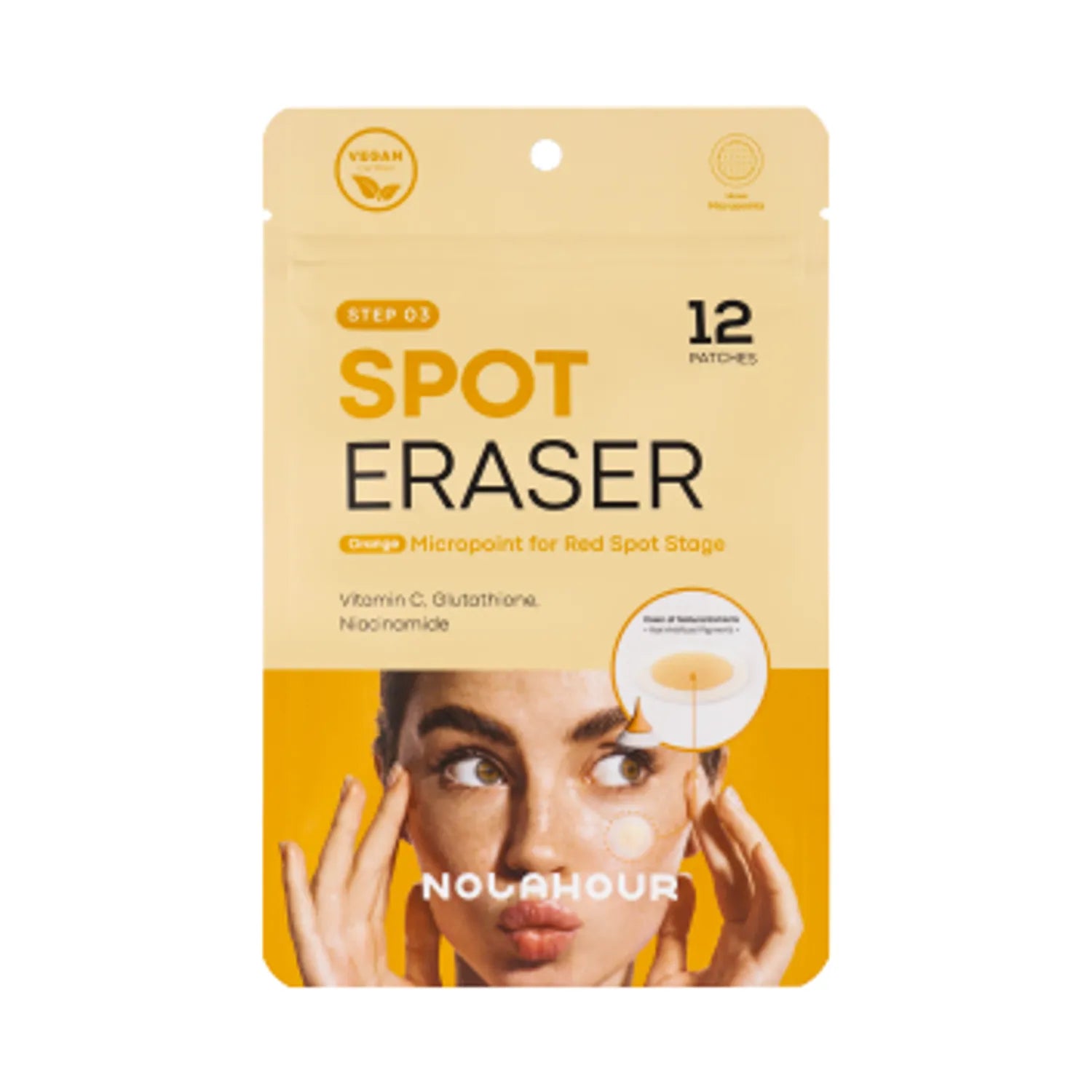 NOLAHOUR Vegan Spot Eraser Patch Step 3 Orange 12P