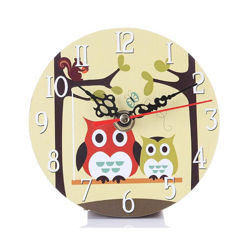 12cm Large Wall Clock Vintage Wall Clock Round Silent Clocks Wall Mount Wooden Carft Living Room Decor Room Ornaments