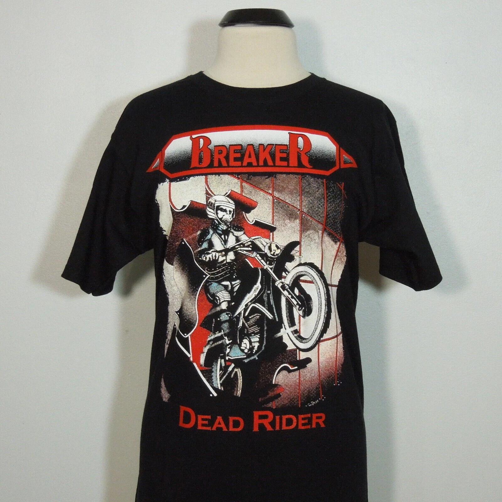 BREAKER Dead Rider S SMALL T-Shirt Black Band Logo M