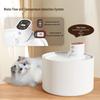 Ceramic Cat Water Fountain with Stainless Steel Circulation