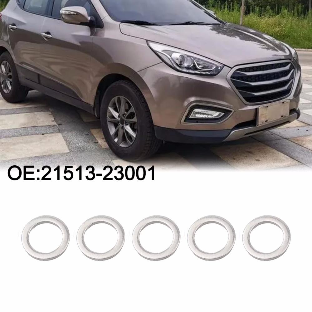 5PCS Car Engine Oil Drain Plug Gasket 21513-23001 2151323001 For Hyundai Kia