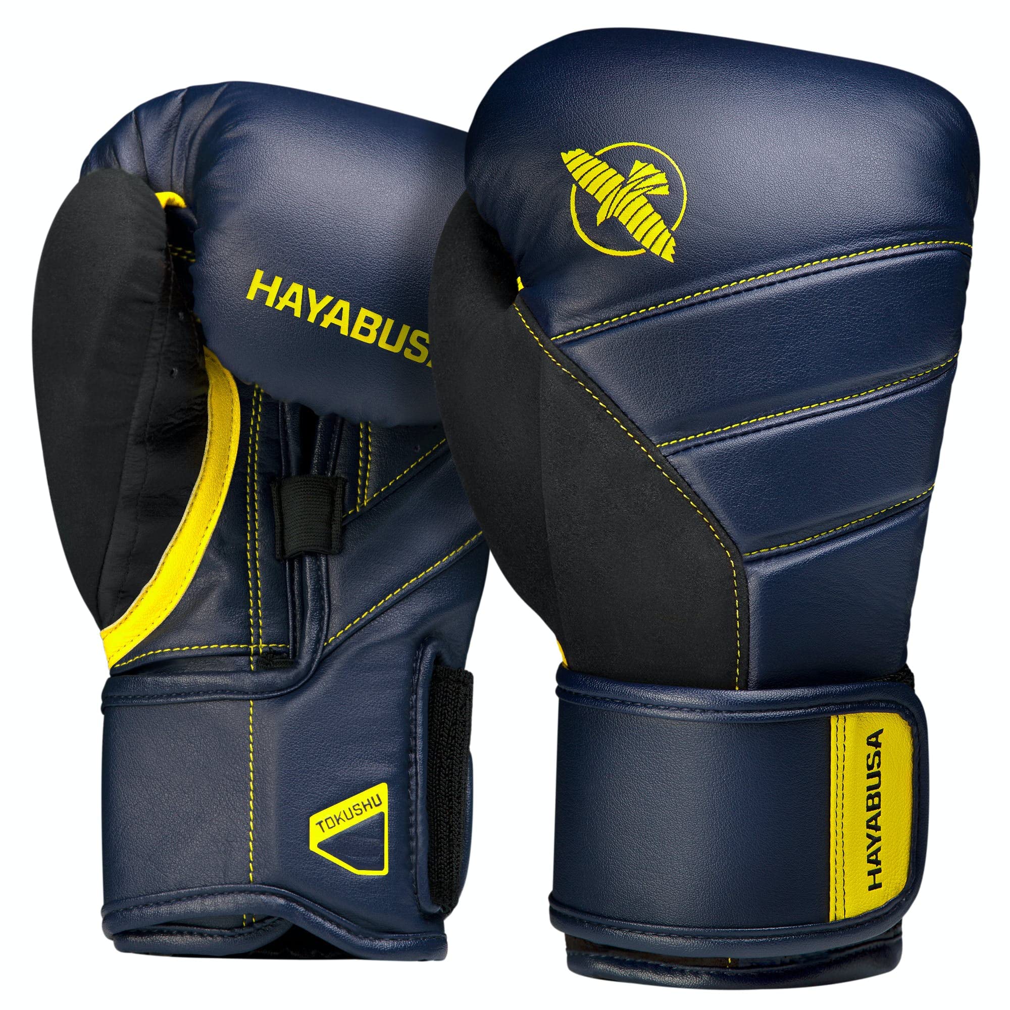 

Боксерские перчатки Hayabusa T3 14 унций (унисекс) - Синий/желтый,