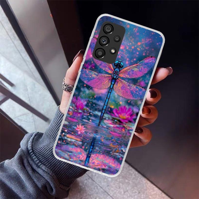 Beautiful Dragonfly Enthusiasts Phone Case For Samsung Galaxy A52 A51 A50S A32 A22 A12 A02S A72 A71 A31 A70 A30S Note 20 Ultra 1
