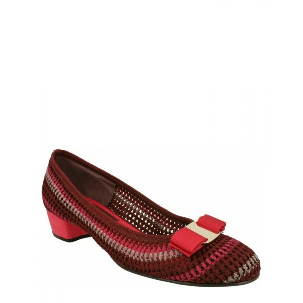 Salvatore Ferragamo Vara Macram  Pumps   Narrow Width Multi