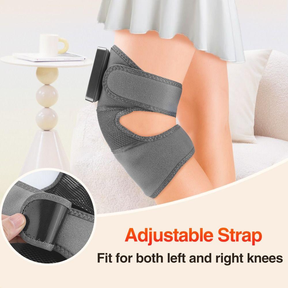 Rechargeable Heat Knee Massage Brace Multifunction Knee Joint Massager for Men and Women