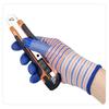 Breathable, Knitted, Protective Gloves, Striped, Anti Slip Gloves, Wear-resistant, Work Gloves, High Elasticity, Nylon Gloves