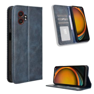 Ρετρό Δερμάτινη Θήκη Flip Book για Samsung Galaxy Xcover 7 Pro Τσάντες Μαγνητική Αναδιπλούμενη Θήκη Πορτοφολιού με Υποδοχή Καρτών για Samsung Xcover 7 5 6Pro