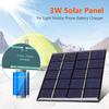 Solar Panel 3/5W 5/12V Micro Solar Board Portable Fast Charger Polysilicon DIY Solar Cells System Mini Outdoor Battery Charger