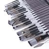 24pcs/set Wooden Handle Nylon Brush Set Nylon Hair Artist Paint Brushes  Watercolor Painting