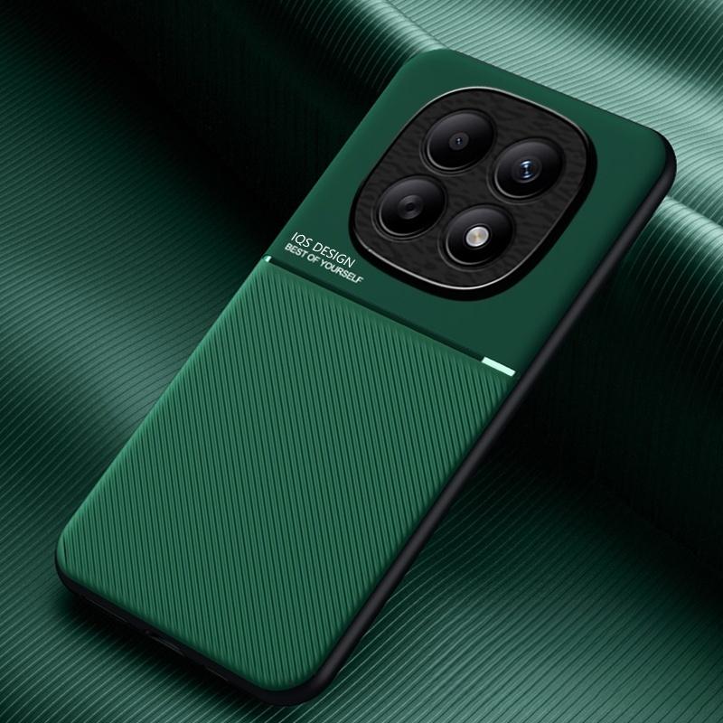 Luxury Leather Magnetic Fundas For Xiaomi Redmi Note 15 Pro+ Note 14 15 Pro Plus 4G 5G Case Soft Frame Car Holder Phone Cover