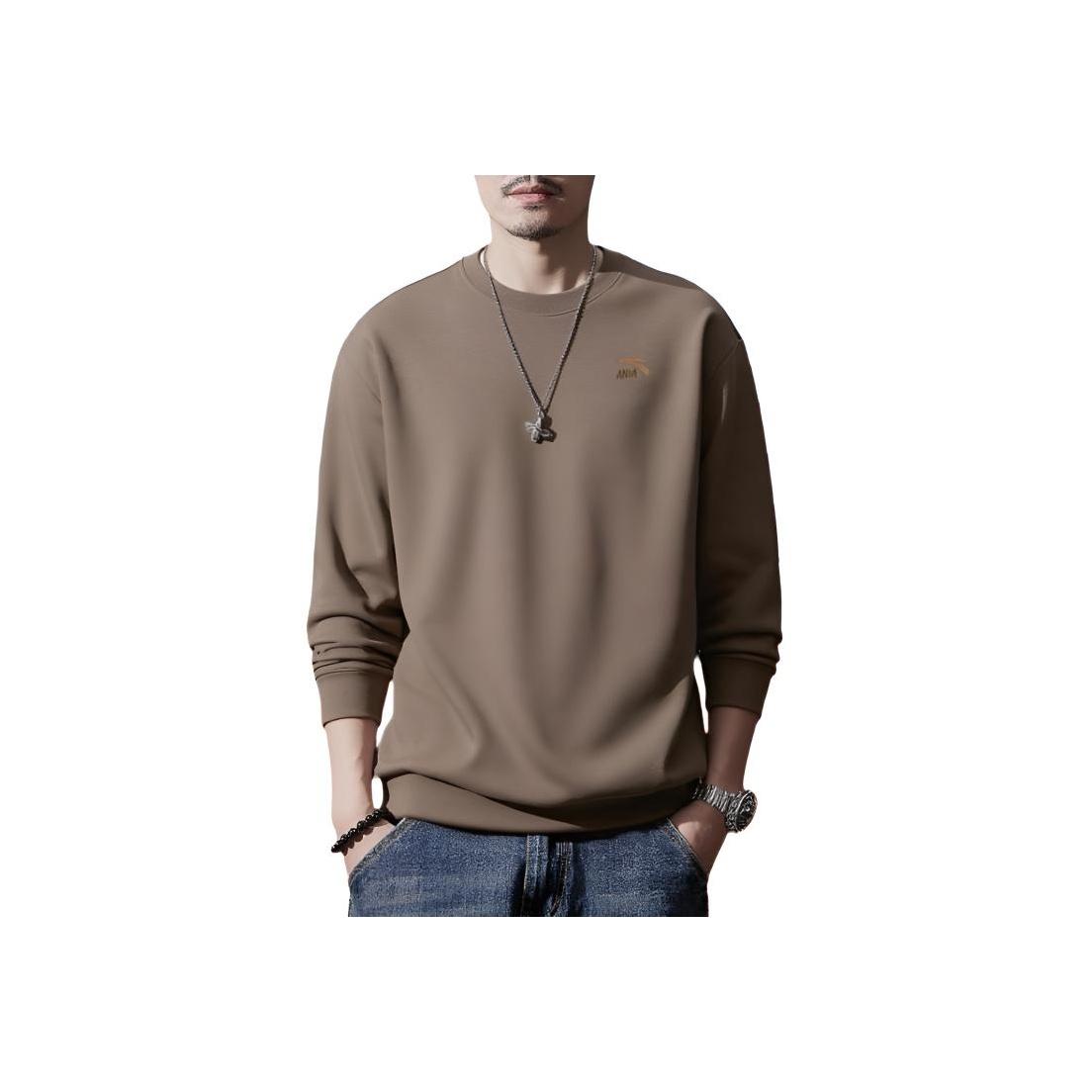 

Anta Свободный крой, пуловер с круглым вырезом, универсальная удобная толстовка, мужская толстовка 952538712-5 XL