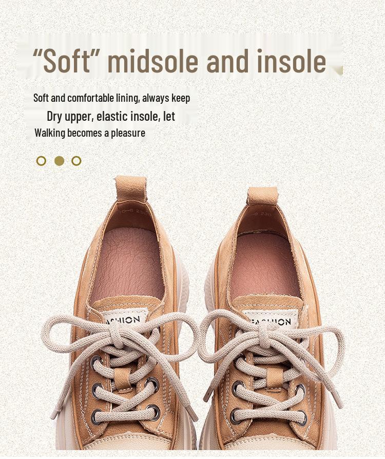 Jayzhou 2025 Retro Mori Round Toe Women's Platform Board Shoes - Autumn/Winter Casual Comfort